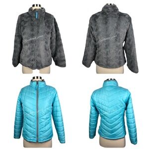SO Girls 14 XL Fur Puff Reversible Coat